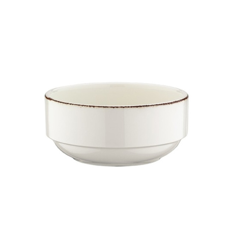 Салатник Bonna Ретро 350 мл коричневый край, форма Банкет