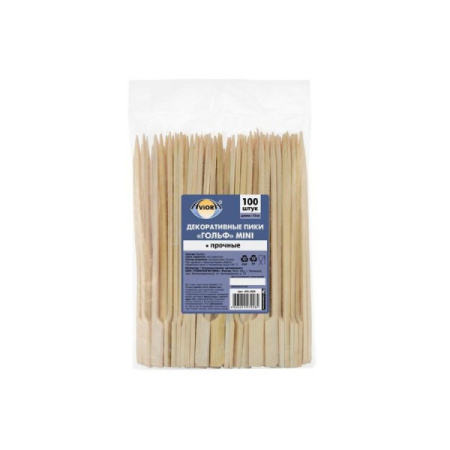 Пики декоративные ГОЛЬФ MINI 150мм бамбук