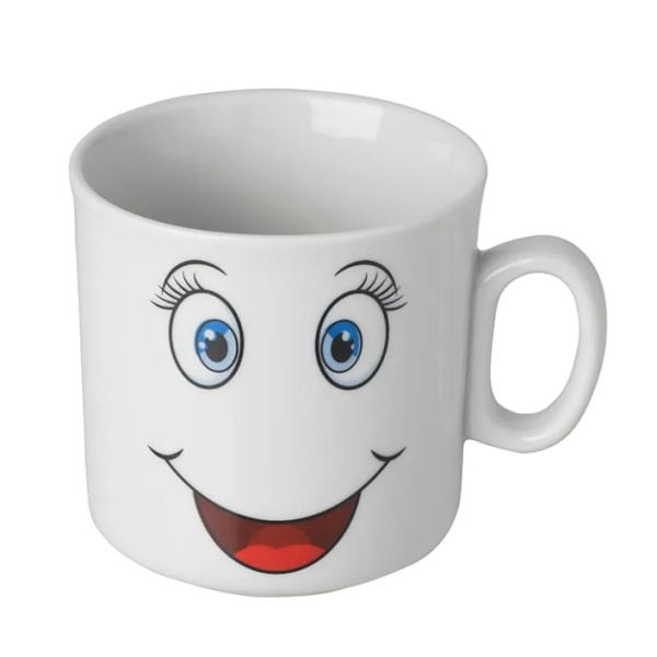 Кружка Улыбайся 200 мл фарфор