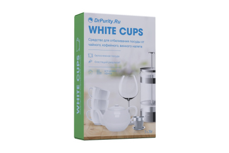 Средство для отбеливания посуды DrPurity White Cups