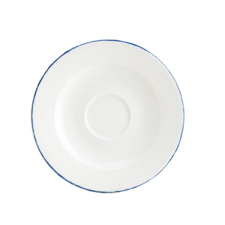 Блюдце Bonna Ретро Д=160 мм синий край (чашка 69205)