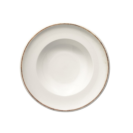 Тарелка Bonna Ретро 450 мл коричневый край