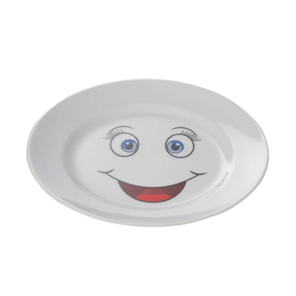 Тарелка Улыбайся Д=170 мм фарфор