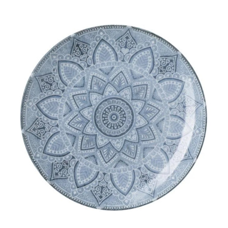Тарелка Вавилон Д=175 мм фарфор голубой