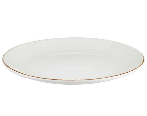 Тарелка Bonna Ретро Д=250 мм коричневый край