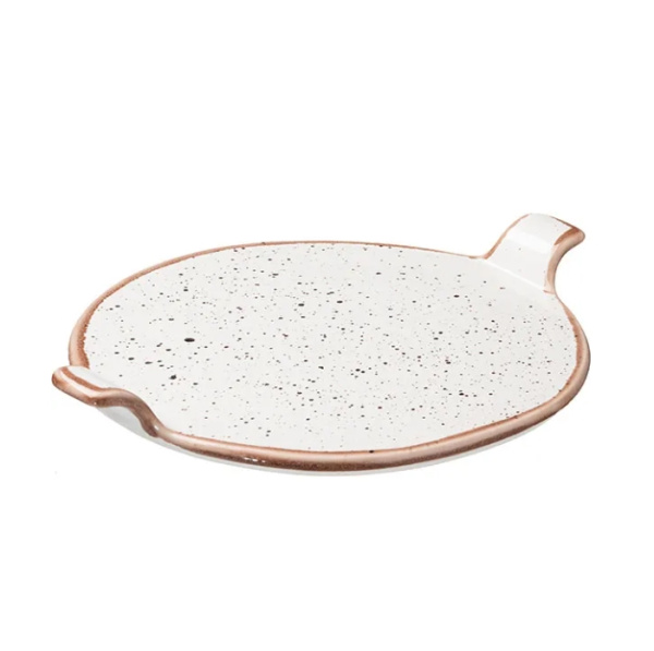 Блюдо Пунто Бьянка Д=250 мм фарфор белый