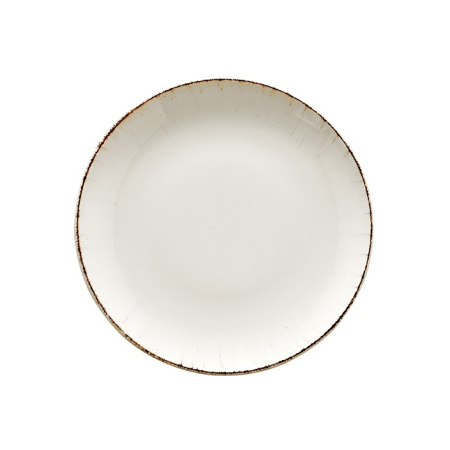 Тарелка Bonna Ретро 1000 мл коричневый край