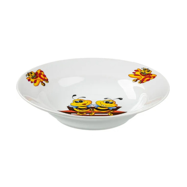 Тарелка Пчелы Д=200 мм фарфор