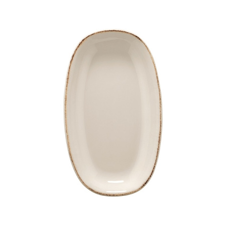 Блюдо Bonna Ретро 240x140 мм коричневый край