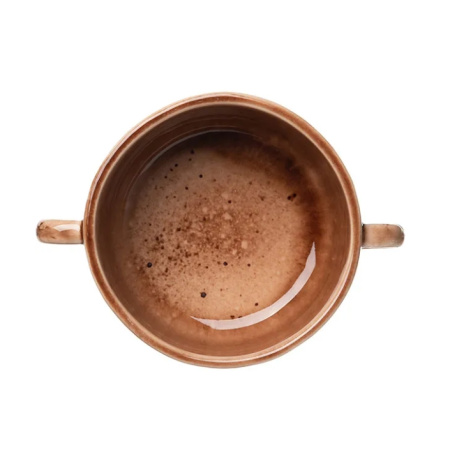 Чашка бульонная Маррон Реативо 300 мл фарфор коричневый