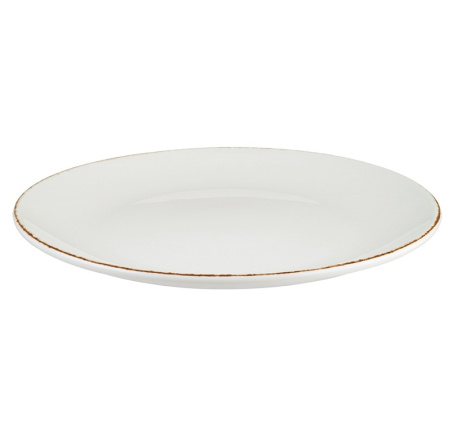 Тарелка Bonna Ретро Д=210 мм коричневый край