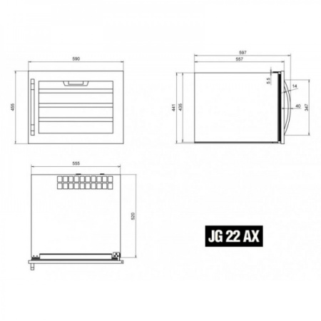 Фото Винный шкаф IP Industrie JG 22 AX Винный шкаф IP Industrie JG 22 AX