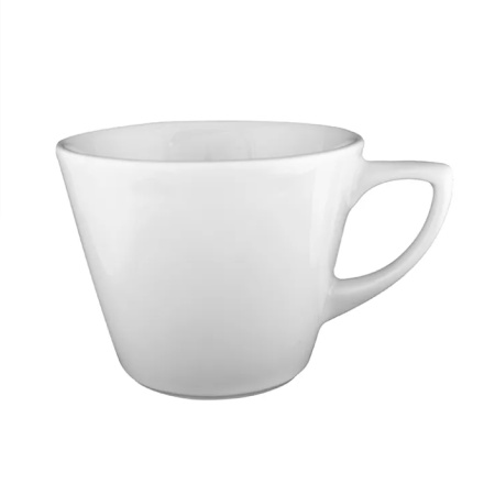Чашка кофейная Белая Мокко 250 мл фарфор