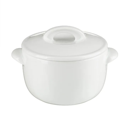 Горшок для запекания Белая Классический  500 мл фарфор