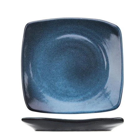 Тарелка Млечный путь голубой Д=225, Ш=215 мм фарфор